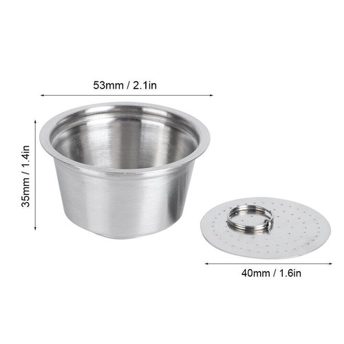 Stainless Steel Reusable Refillable Coffee Capsule Cup Fit for Dolce Gusto - Picture 12 of 12