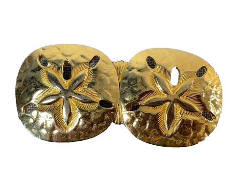 Vintage 1980s Douglas Paquette Gold Tone Ladies Belt Buckle  display picture 1