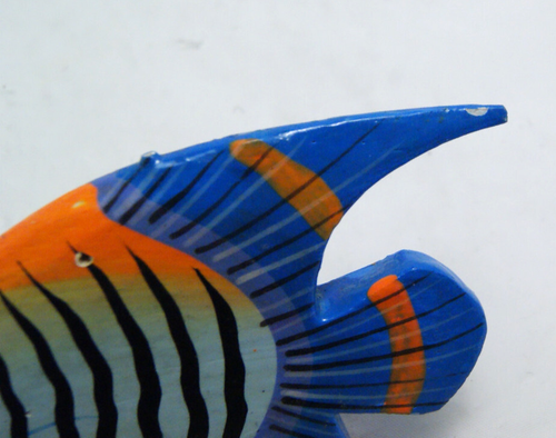 23 Hand Carved Wood Tropical Fish Wooden Ornaments Nautical Painted Decor READ - Picture 18 of 19