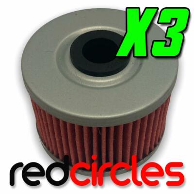 3x KAWASAKI KLX 110 KLX110 ÖLFILTER passend für ALLE MODELLE WIE HF112