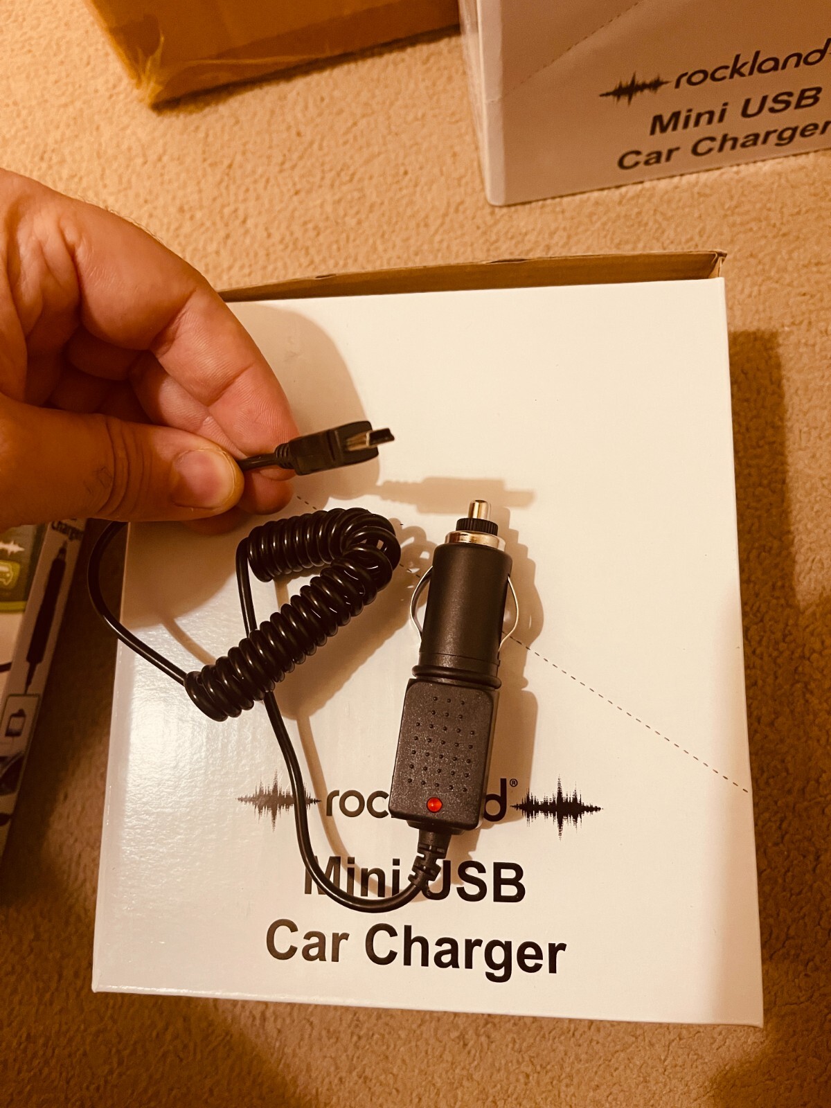 Rockland Car Charger Usb to Mini Usb Sat Nav TomTom Charger RAC Hama