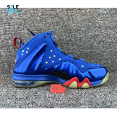 Nike Air Barkley Posite Max 'Sixers' Men's Blue Red 555097-300 | eBay