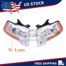 Halogen Pair Headlights for Ford Expedition 2015-2017 Halogen w/Bulbs
