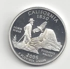 2005 S Silver Proof CALIFORNIA Quarter - 90% Silver
