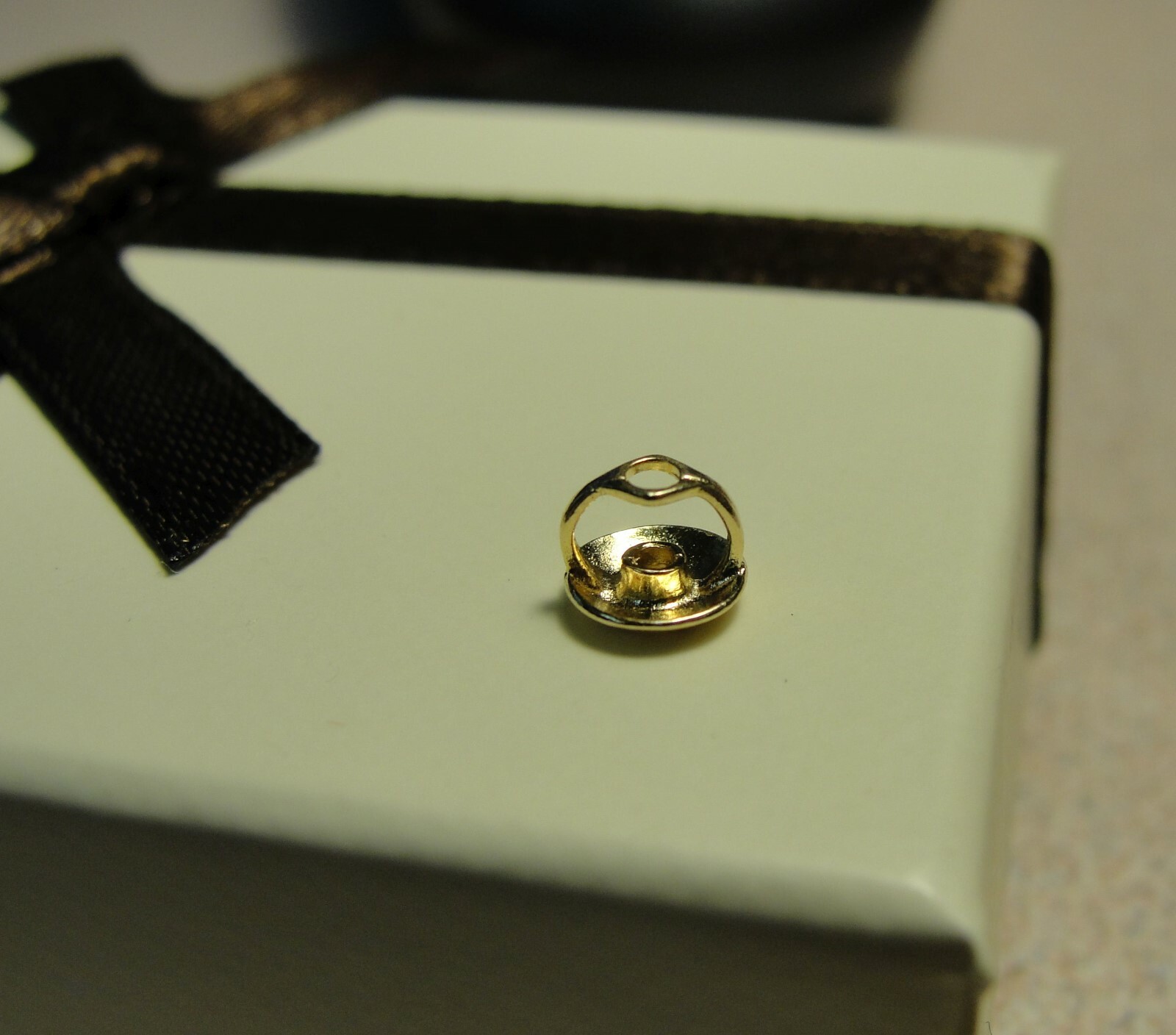 SINGLE 14K Solid Yellow Gold Backing Replacement … - image 2