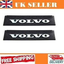 2X VOLVO TRUCK LORRY PAIR FRONT RUBBER MUD FLAPS MUDFLAPS 600x200 EMBOSSED LOGO