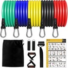 Resistance Bands Set 12 pcs Home Gym Equipment Outdoor/Home Workout Bands
