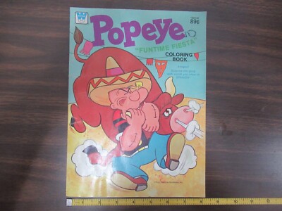 Popeye Funtime Fiesta coloring book UNUSED