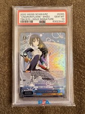 PSA 10 Weiss Schwarz Conqueror of Flames Shizu Gold Signature English