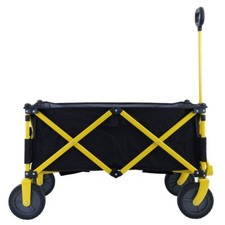 TOUGH MASTER Folding Wagon 70 kg Multipurpose Collapsible Trolley Cart