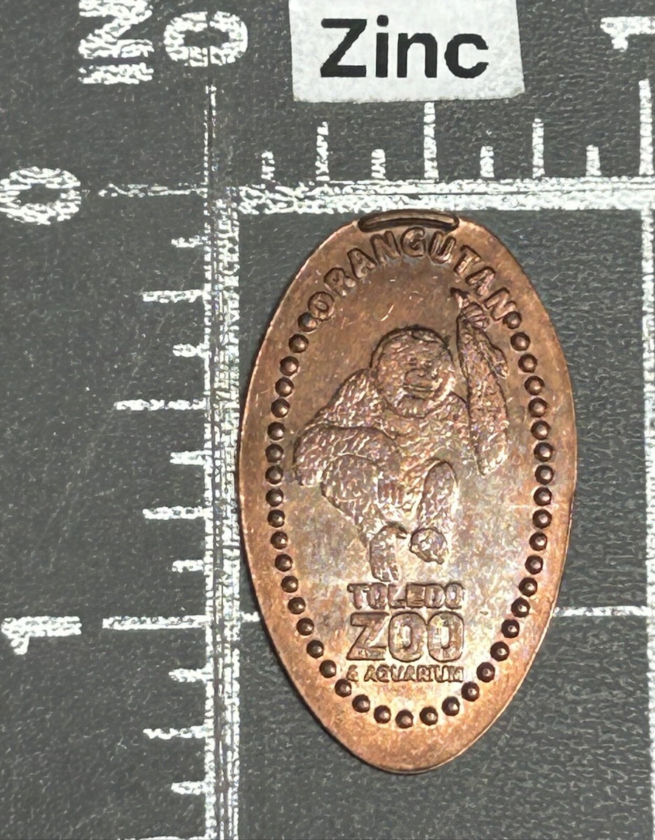 Toledo Zoo & Aquarium Orangutan Ape Ohio OH Elongated Pressed Smashed Coin  Penny | eBay