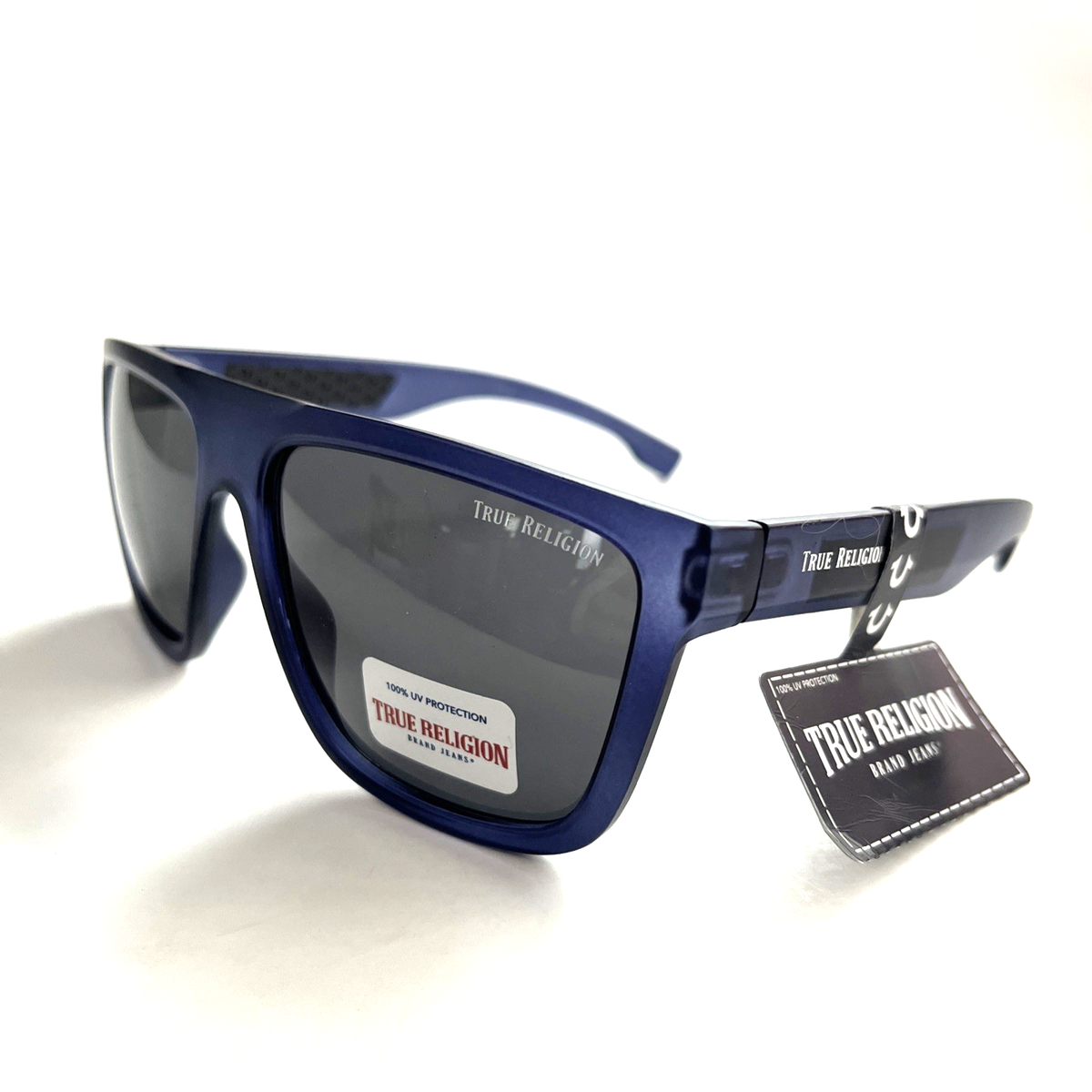New Original TRUE RELIGION Wrap Sunglasses Frosted Blue  display picture 1