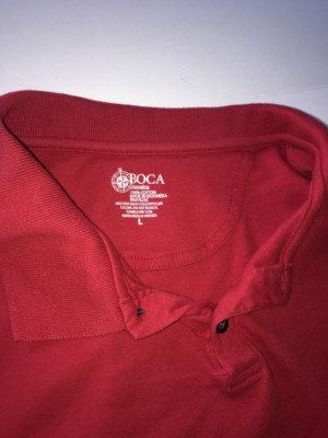 mens Boca Classics Red Polo Short Sleeve Shirt Size Large