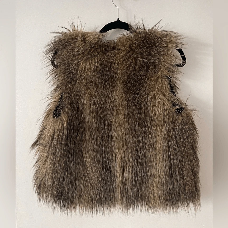 Chaleco de piel sintética Rozae Nichols Foto 2 de 4