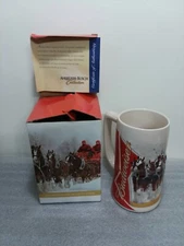 2012  Anheuser Busch Budweiser Holiday Beer Stein Clydesdales Winter Wonderland 