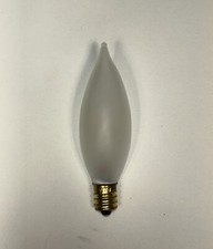 LOT OF 5 Decorative Frosted Flame Tip Bulbs Candelabra Base 15W BRAND NEW