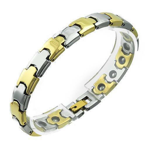 Tungsten Carbide Bracelet With two tone 7.5 in long 8mm wide - Picture 1 of 1