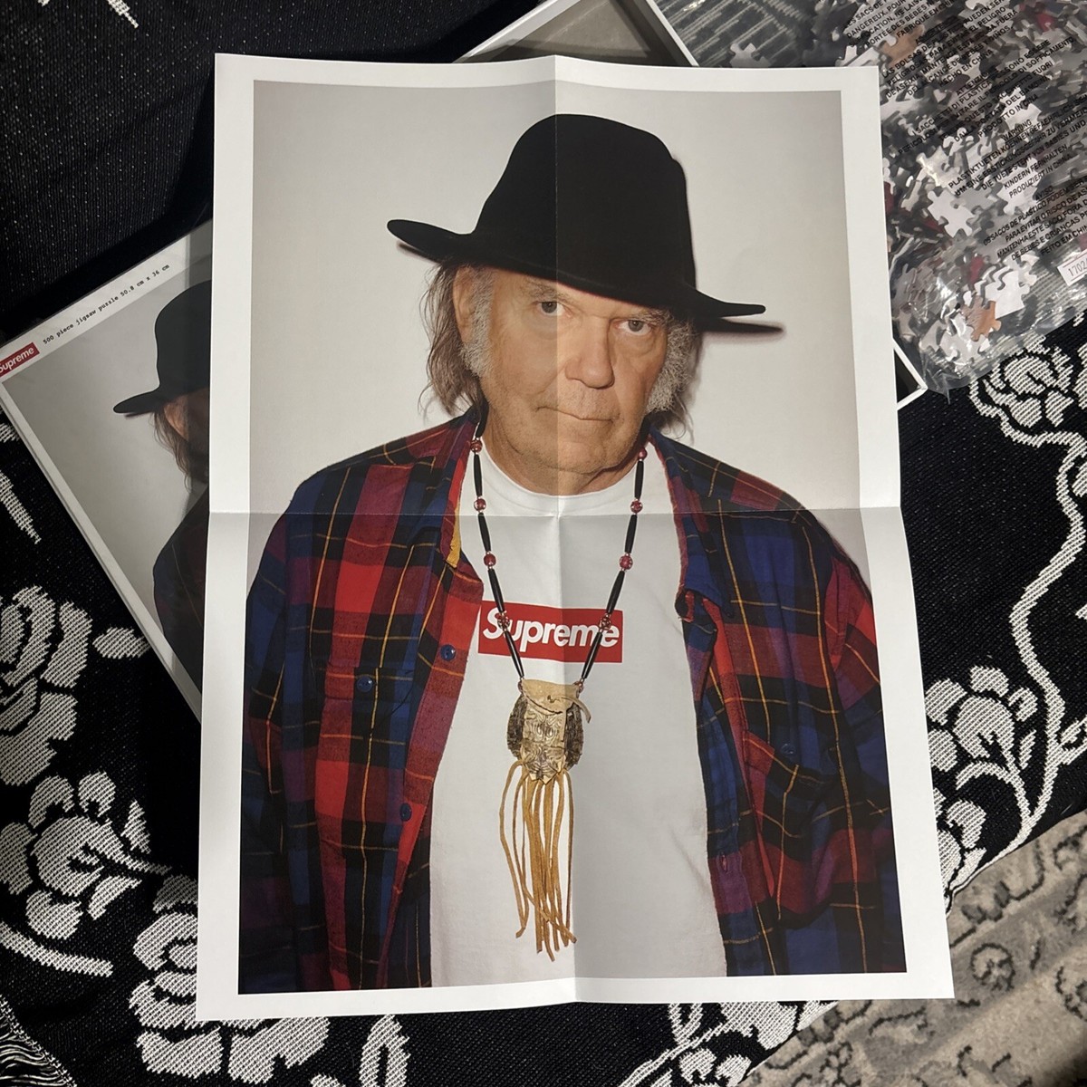 【正規品】Supreme 15ss Neil Young Poster② Unreleased Supreme Neil Young Puzzle & Poster 🧩 2015