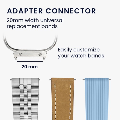 2 Connettori Cinturino Orologio 20mm per Xiaomi Redmi Watch 4 - Foto 3 di 8