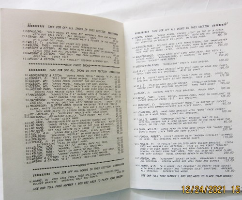 "Oferta minorista de clubes, pelotas, libros misceláneos." Junio de 1990 por Chuck Furjanic Inc - Imagen 4 de 6