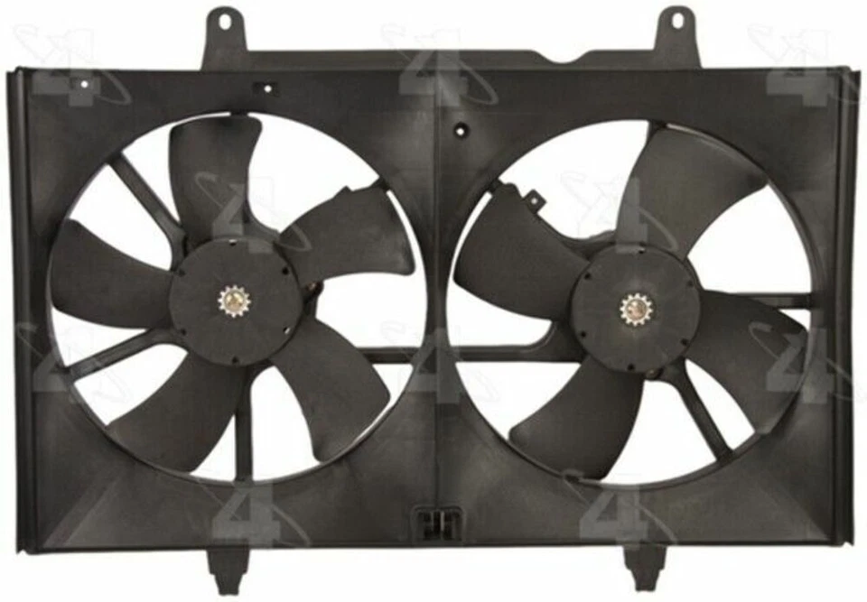 Four Seasons Dual Radiator and Condenser Fan Assembly P/N:75609 - Image 2 of 4
