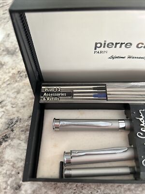 Vintage Pierre Cardin 15 Piece Pen & Pencil Set Brown & Sliver | eBay