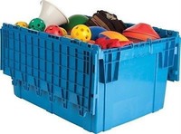 Premium Heavy-duty Attached Lid Container - Blue Premium Heavy-duty Attached Lid Container - Blue