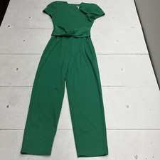 Vintage Taurus II Green Pant Jumpsuit Casual ILGWU Made In USA Womens Size 6
