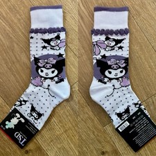 Sanrio Kuromi designer Socks Korea Merchandise NEW