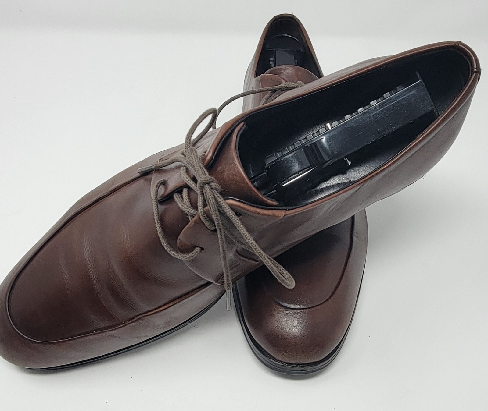 SAOLA JOHNSTON MURPHY scarpe uomo pelle marrone scarpe Oxford 15 2350 taglia 9 5M