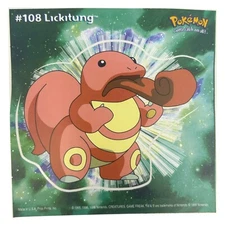 Pokemon Collect 'em Stick-Ups Lickitung #108 Large 4” Sticker Priss Prints
