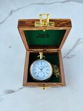 Watch elgin vintage pocket Collectible Antique Brass Pocket Watch W/ Box GIFT