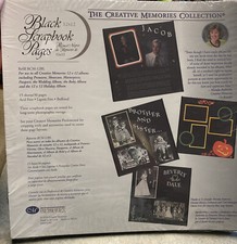 Creative Memories BLACK 12x12 Scrapbook Refill Pages 15 Sheets RCM-12BL NIP 1999