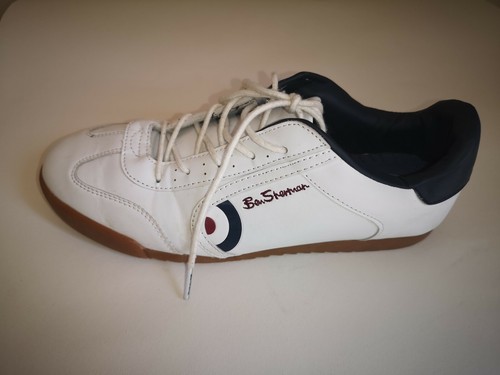 Mens Ben Sherman White Target Synthetic 