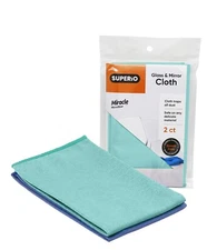 Superio Microfiber Cloth Glass Cleaning Cloth for Mirror/Window Streak Free