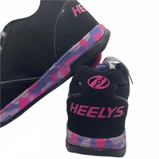 Heelys Girls Sneaker Black Pink Skate Shoes Size Youth Sz 5