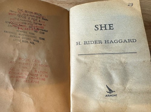 SHE by H. Rider Haggard Vintage 1967 Paperback - Picture 4 of 8