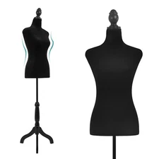 Mannequin Body Dress Form Torso Female Manikin 49.6-63.4 Inch Height Adjustable