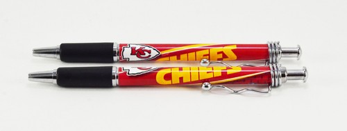 * Set of 2 * NFL Football Click Pens w/ Rubber Grip and Chrome - Pick your team! - 第 17/32 張圖片