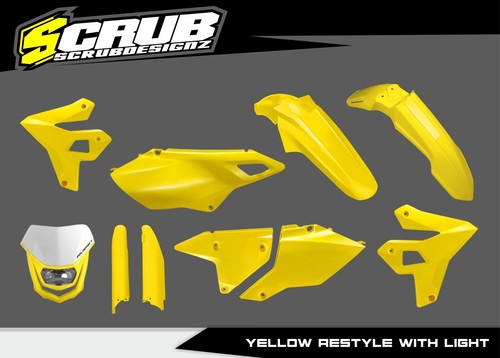 Polisport RESTYLE Suzuki DRZ400 SM Supermoto 1999-2024 Plastic kit + Fork guards - Picture 7 of 20