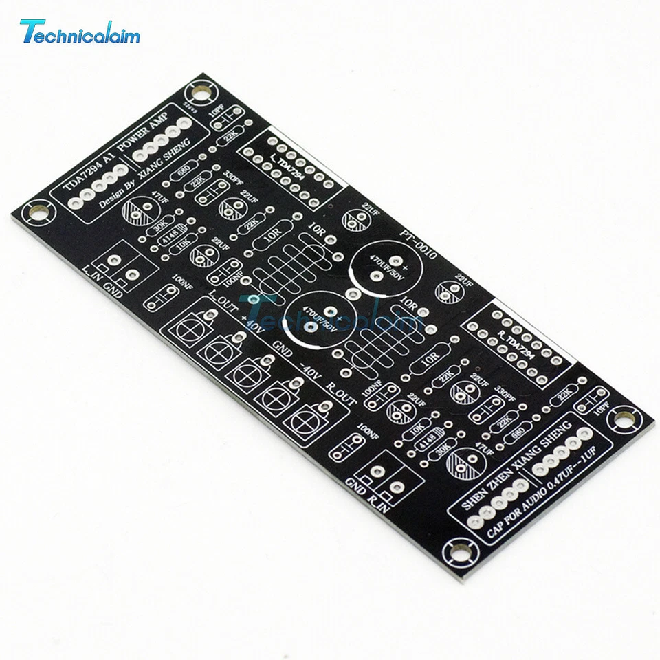 Dual Channel TDA7294 HIFI Audio Power Amplifier Board DIY Parts Kit 2*100W - Bild 2 von 4
