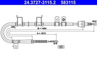 Handbremsseil Hyundai T. ELANTRA/I30 05-11 LE