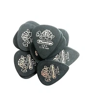 Dunlop Tortex Guitar Picks Pitch Black 12 Pack 1.14mm 488P1.14