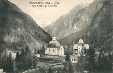 AK. Böckstein 1084 m above sea level m. Church g. Anlauftal (AB)20223