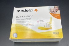 Medela Breast Feed Quick Clean 5 Micro-steam Bags  100 Uses 20 per bag  NEW