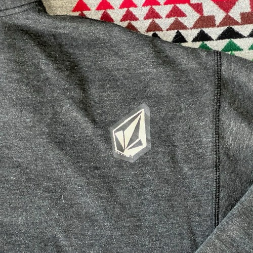 Volcom Hoodie Full Zip Sweatshirt Men's Size XL Gray Vintage Y2K Logo Skate B6 - Picture 12 of 14