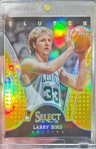 2013-14 Panini Select Larry Bird Clutch GOLD Prizm /10 SSP Rare