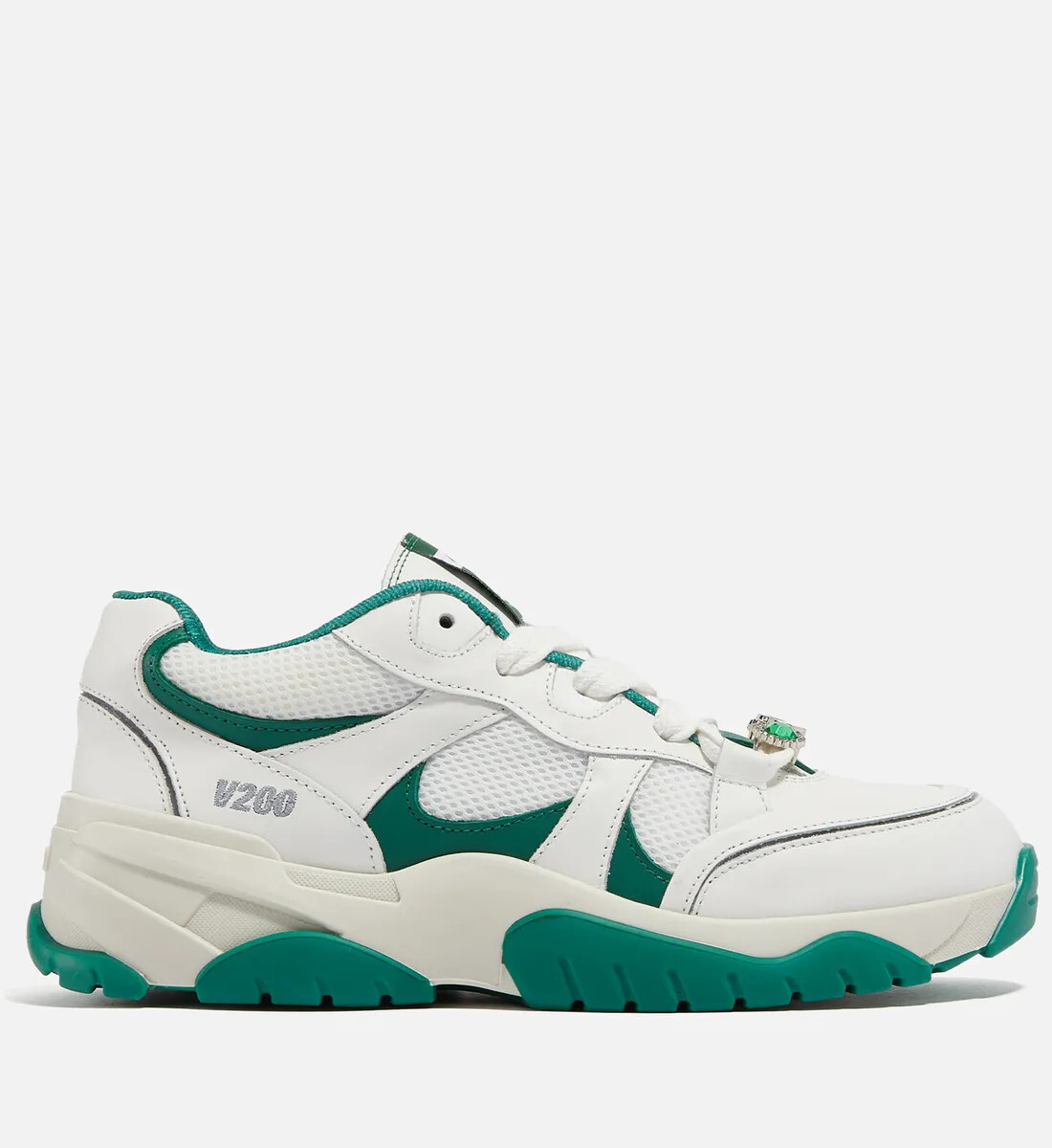 スニーカー Catfish Sneakers - Axel Arigato - White/Green Kale - Leathe Axel Arigato Catfish Lo Sneaker • White/Kale Green UK 6 And