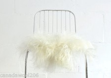 Sheepskin Chair Cover White- Sheepskin Chair Throw White