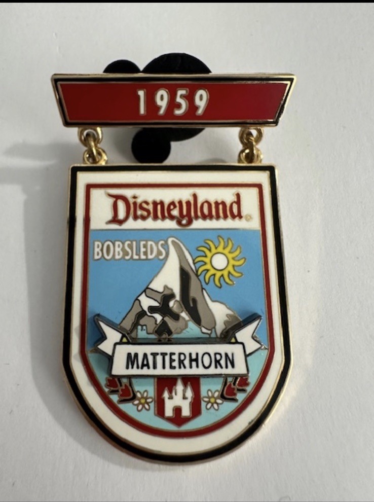 DLR 45th Anniversary Matterhorn Dangle 3D Disney Pin (E9)